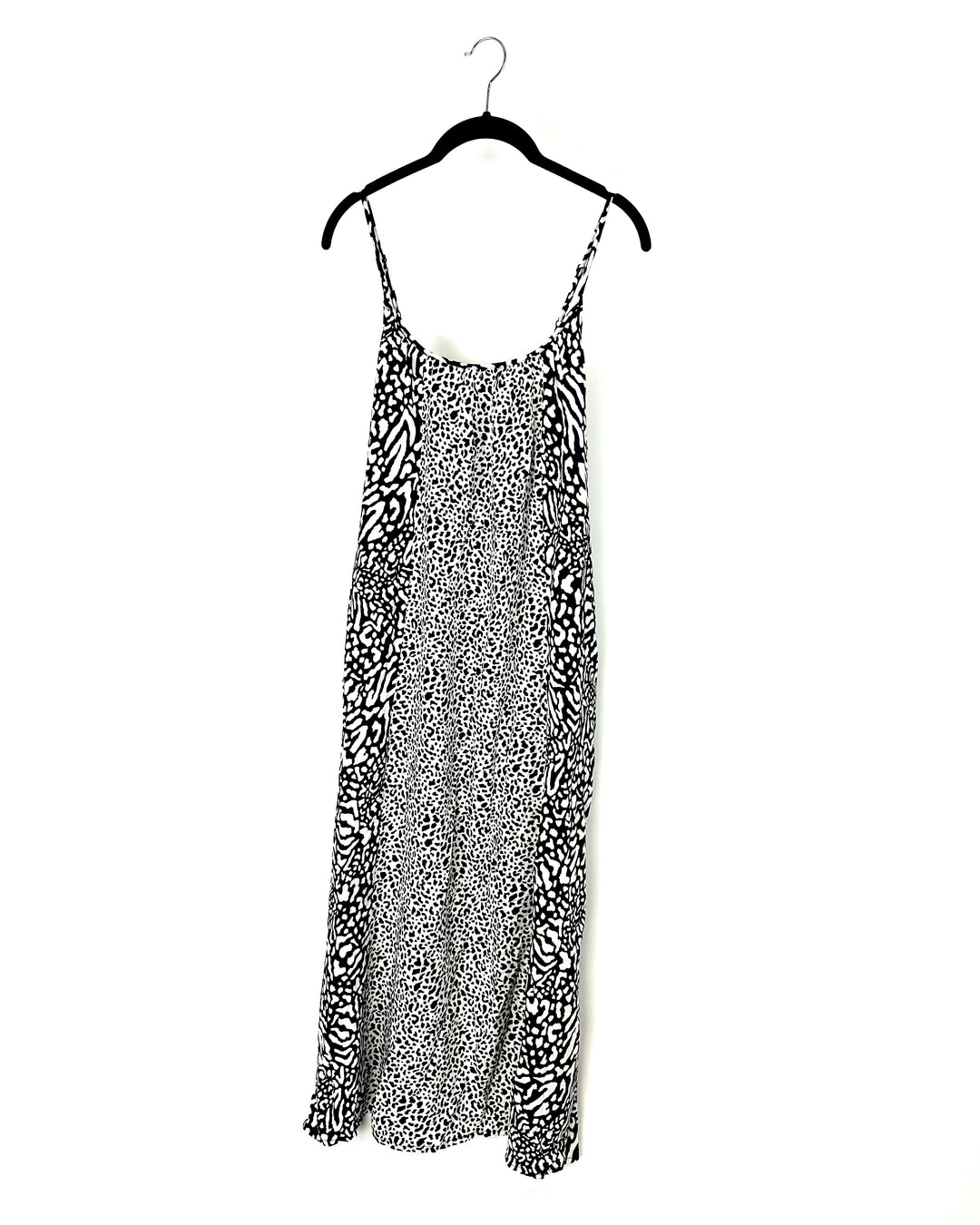 Black And White Animal Print Nightgown - Small
