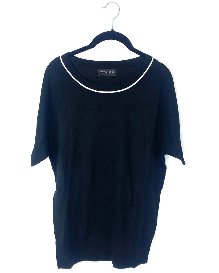 Black Knit  Top - Small
