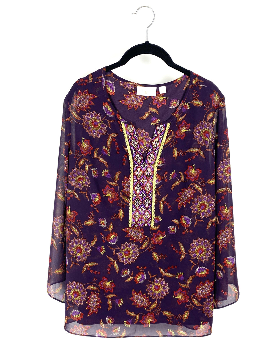 Texture V Neck Top - Medium/Large