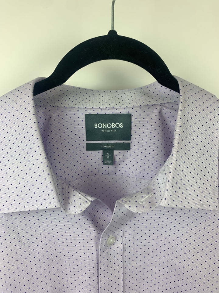 MENS Light Purple Long Sleeve Shirt - Size 20/38