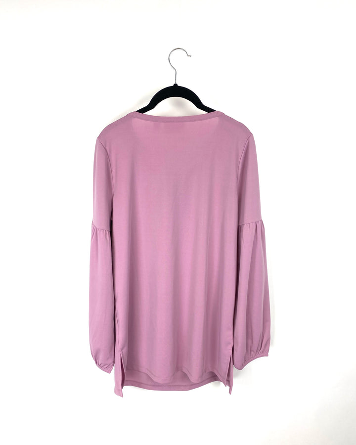 Light Purple Tie Neckline Top - Small/Medium