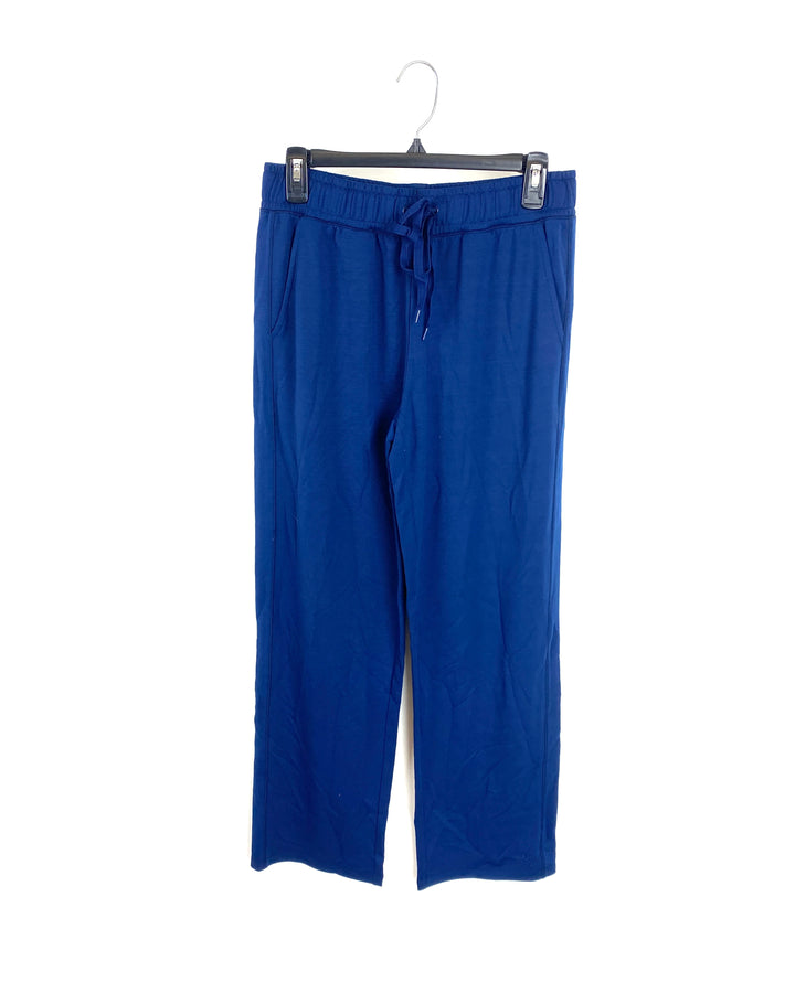 Navy Blue Drawstring Waist Sweatpants - Small and Medium