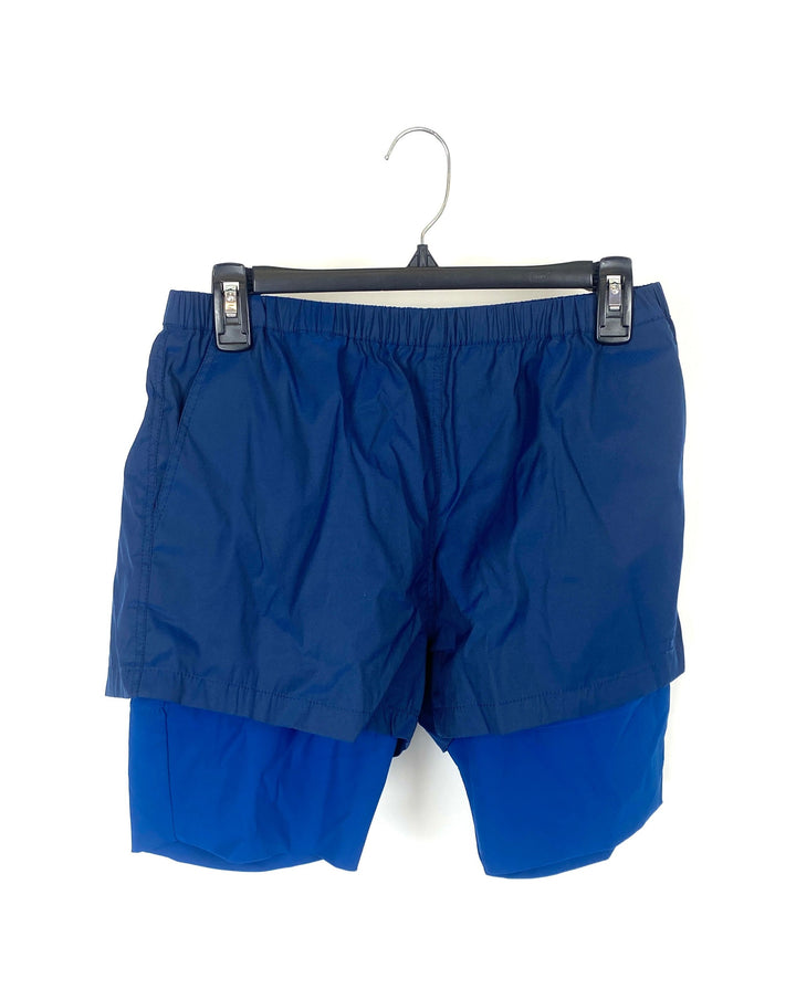 Blue Athleisure Shorts - Small, Medium, Large