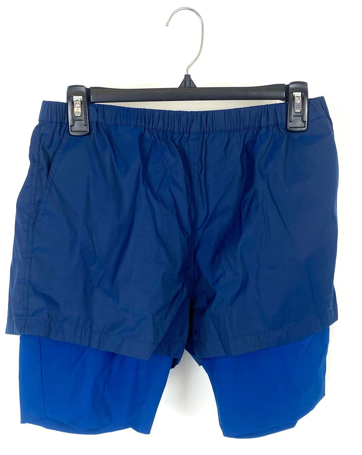 Blue Athleisure Shorts - Small