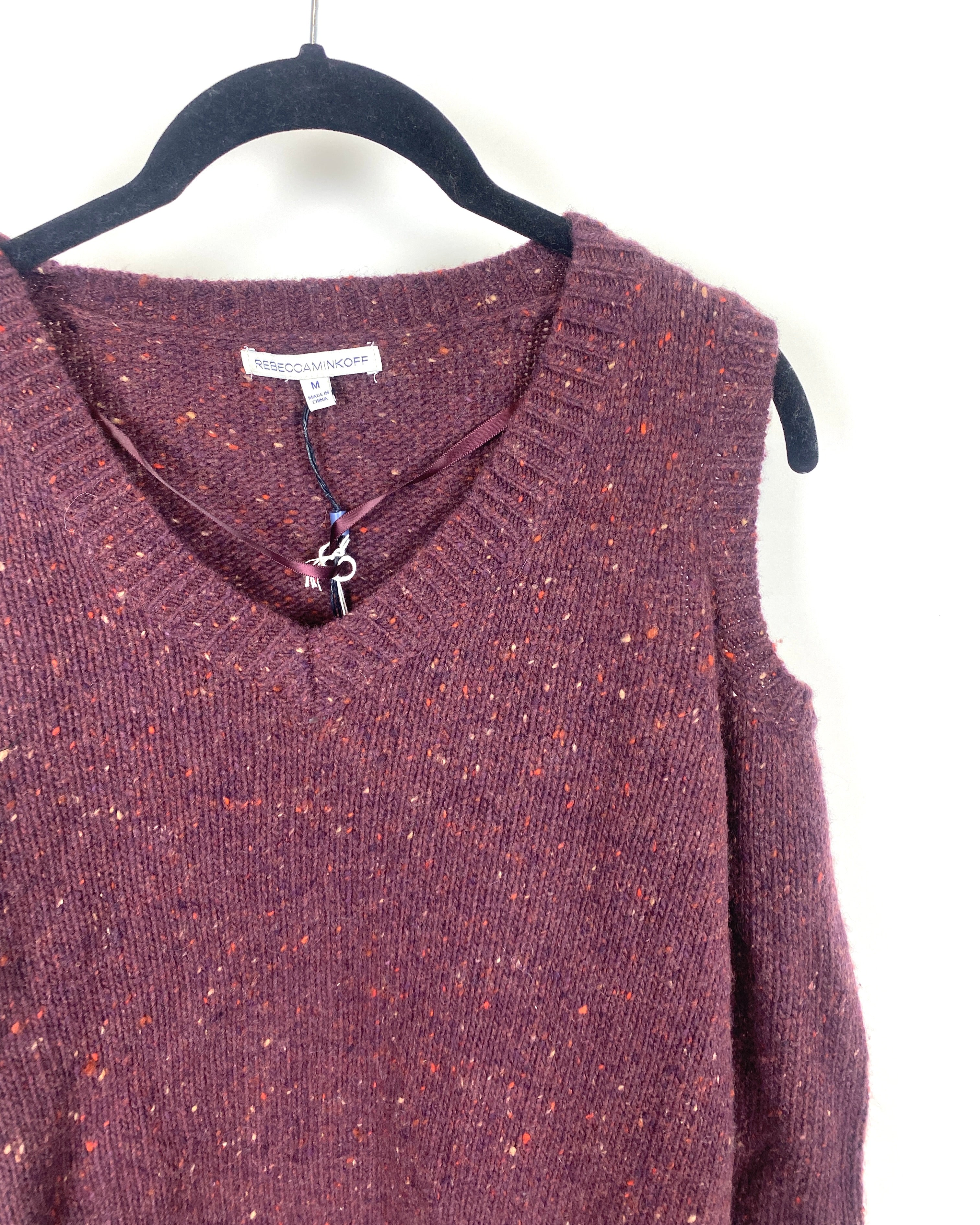 Rebecca minkoff cold shoulder sweatshirt top