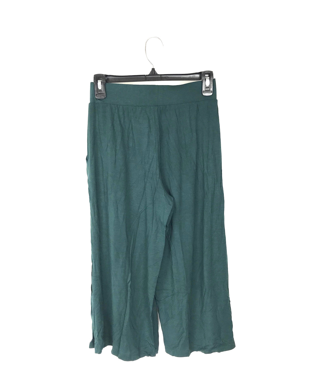 Emerald Green Cropped Sweat Pants - Petite 1X and 1X