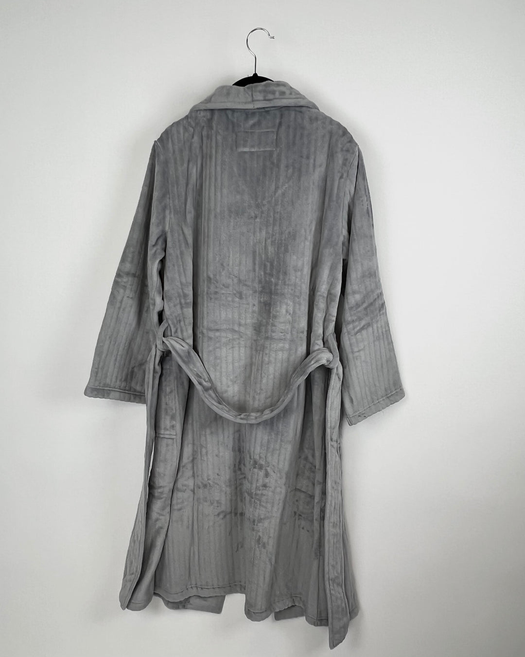 Grey Fuzzy Robe - Small