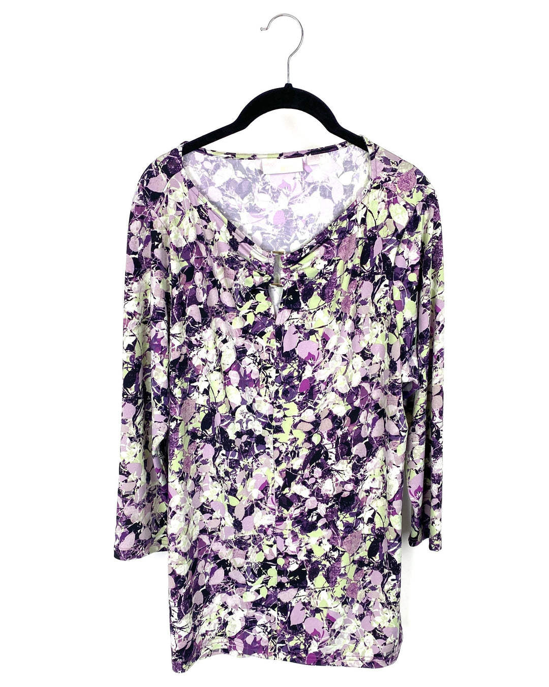 Purple Ring Neckline Top - Large/Extra Large