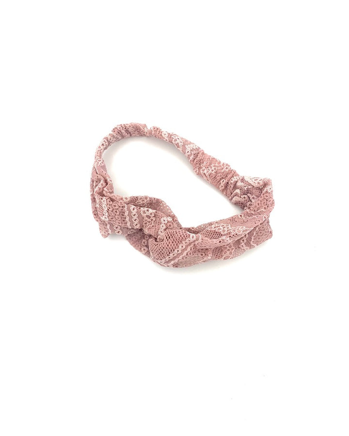 Mauve Lace Soft Headband