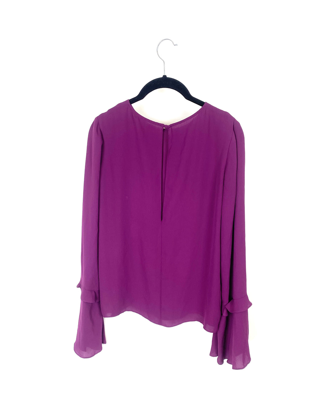 Purple Long Sleeve Blouse - Extra Small