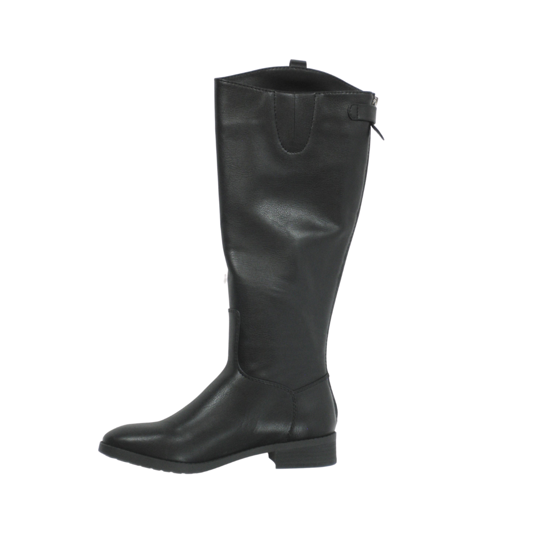 Amazon Essentials Black Faux Leather Boots - Size 5-12 - The Fashion Foundation - {{ discount designer}}