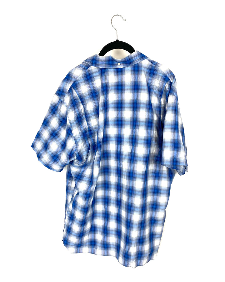 MENS Blue and White Shirt - Medium