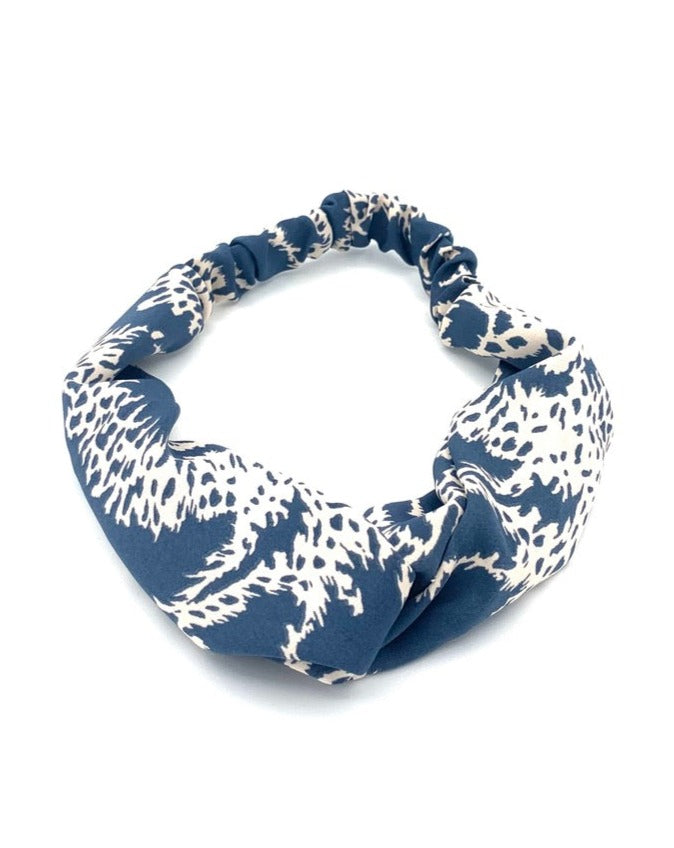 Blue and White Soft Headband