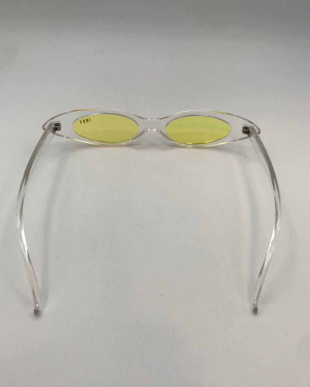 Translucent and Yellow Slim Lens Sunglasses