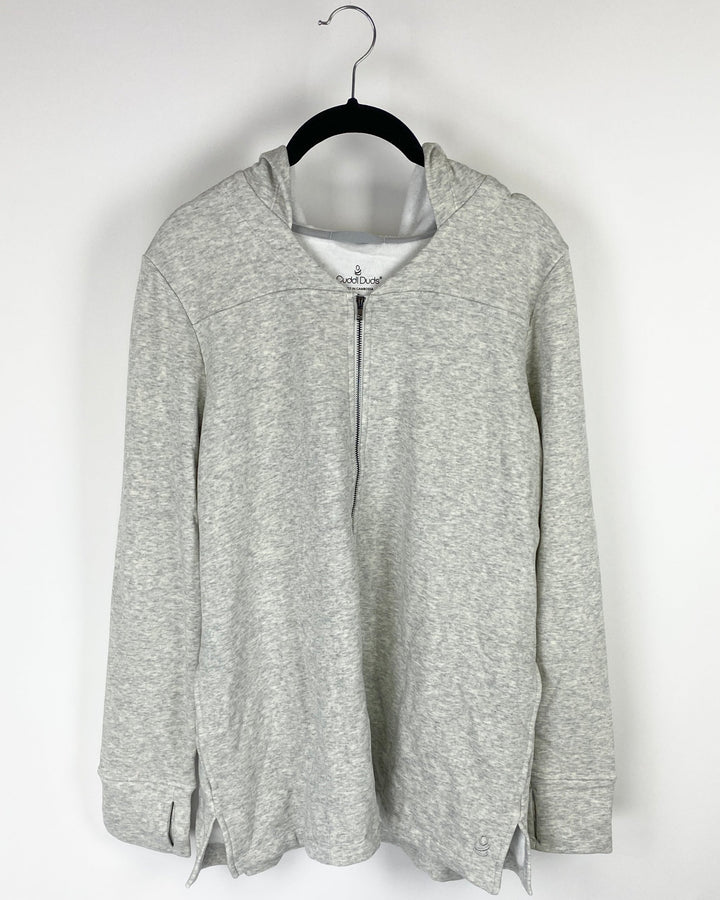 Grey Zip Up Jacket - Extra Small, Small