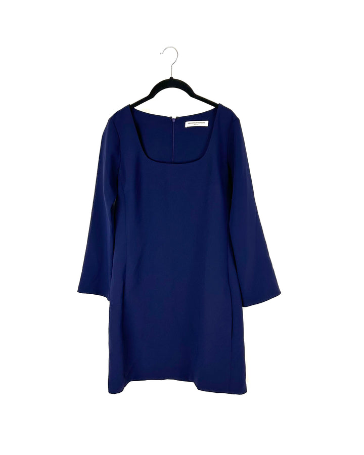 Navy Blue Long Sleeve Dress - Size 2/4
