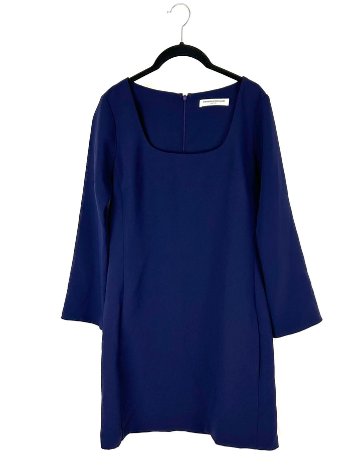 Navy Blue Long Sleeve Dress - Size 2/4