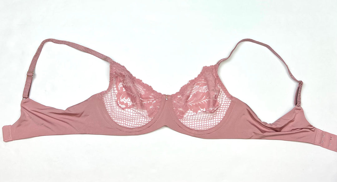 Pink Lace Bra - 34D