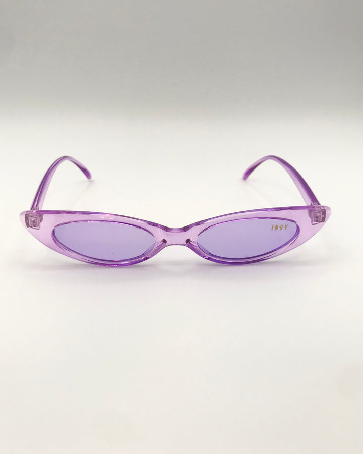 Purple Slim Lens Sunglasses