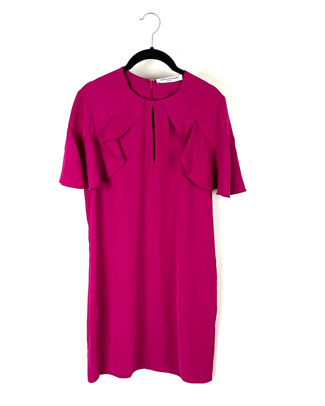 Magenta Ruffle Sleeve Dress - Size 4/6