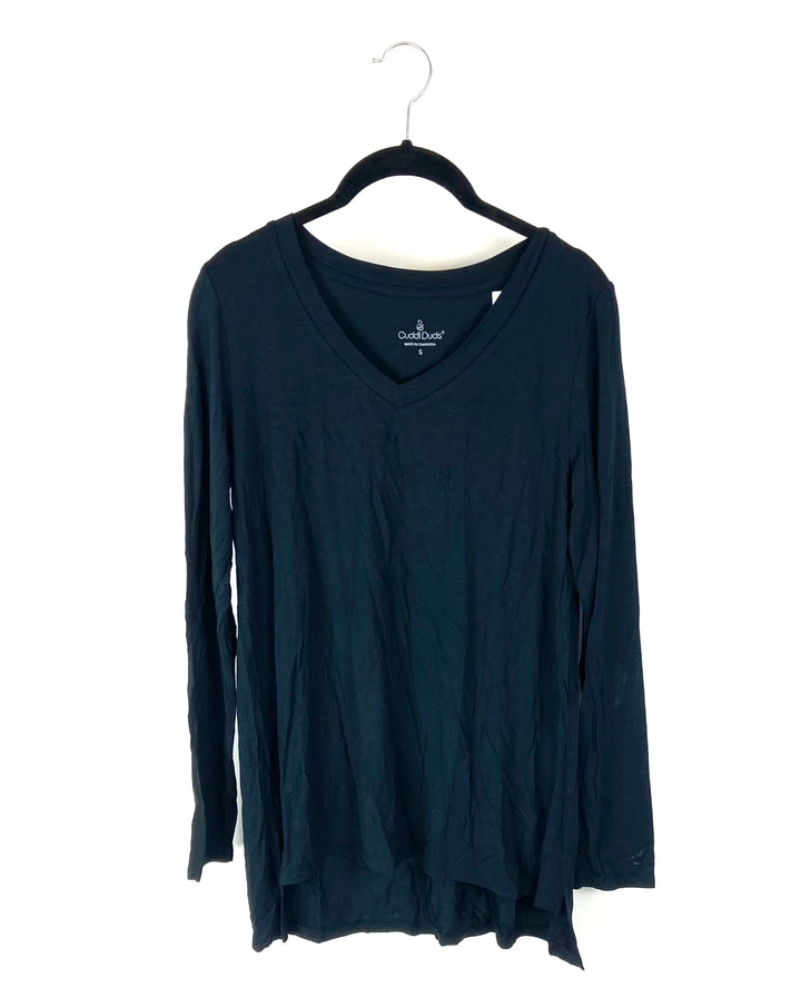 Black Long Sleeve Top - Small