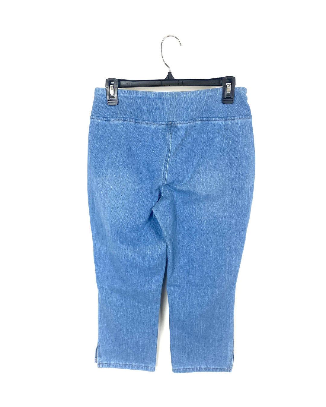 Light Blue Wash Jeans With Open Slit - Size 6/8