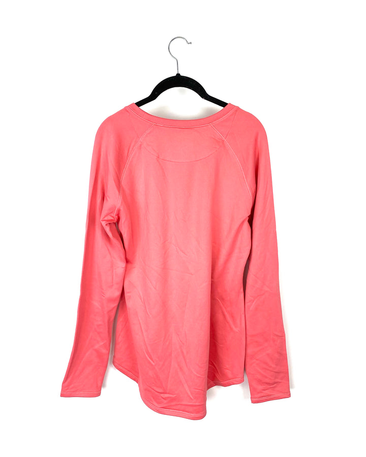 Coral Long Sleeve Top - Medium