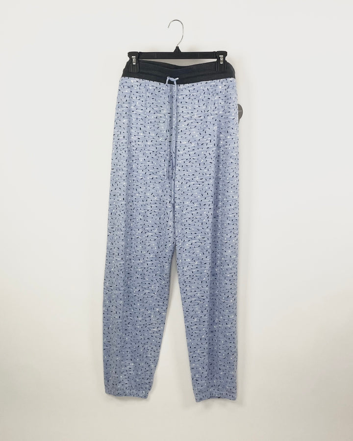 Light Blue and Grey Pajama Pants - 2X