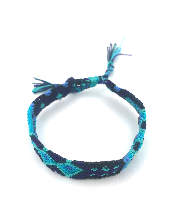 Shades Of Blue Woven Bracelet