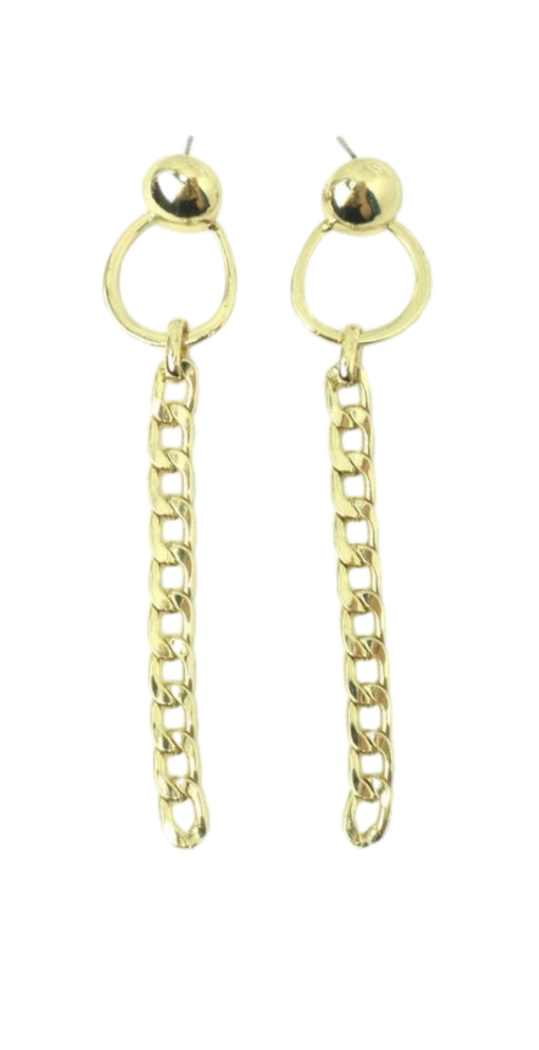 Gold Chain Earrings - The Fashion Foundation - {{ discount designer}}