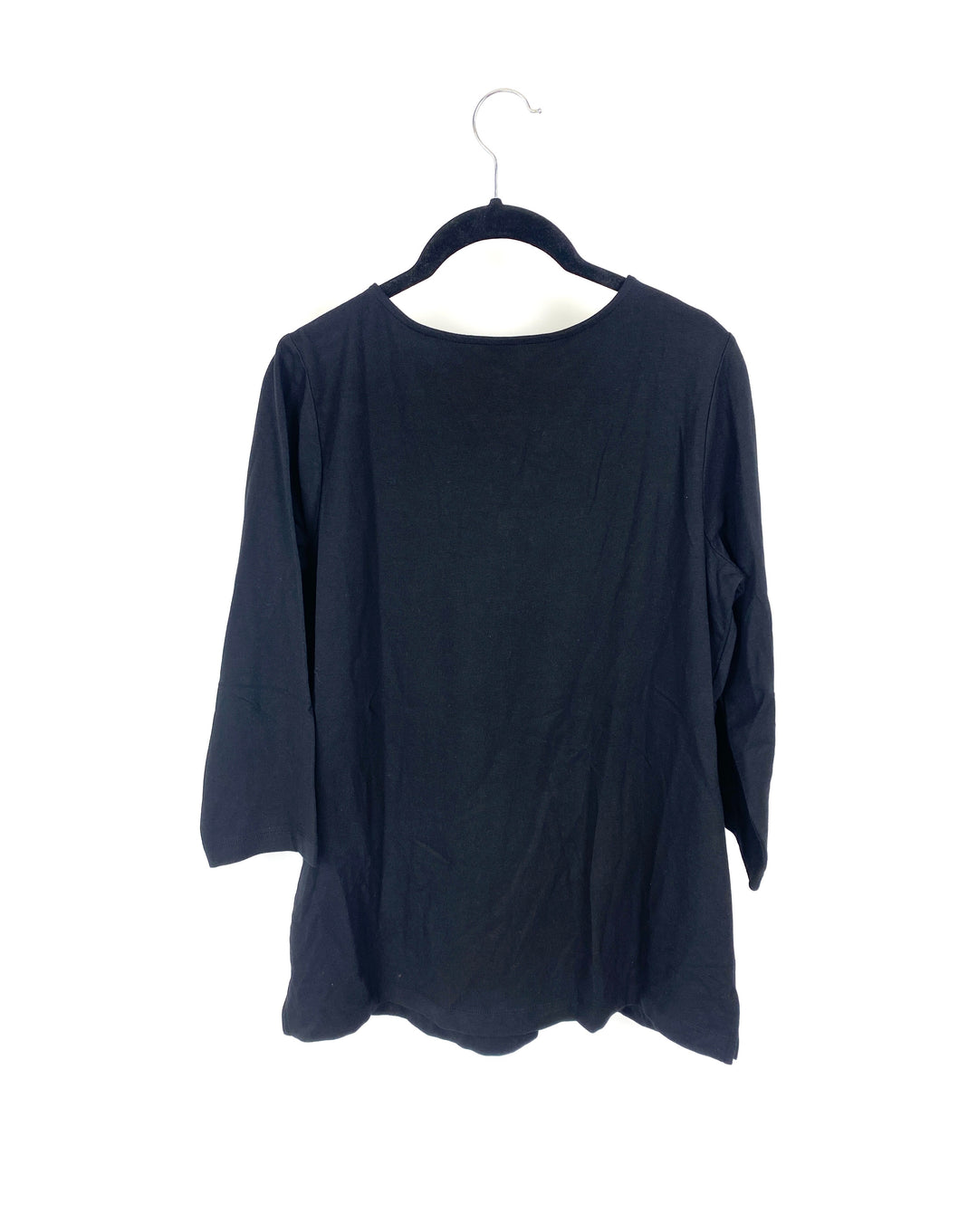 Black Crop Sleeve Top - Small/Medium