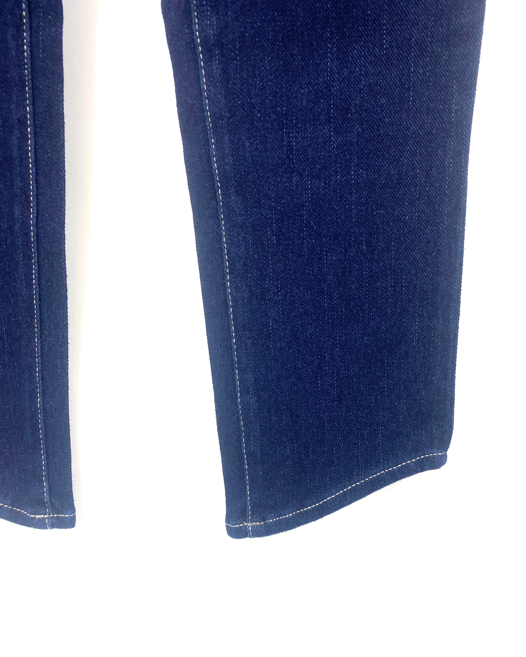 Dark Blue Wash Jeans With Slanted Ends   - Size 6/8