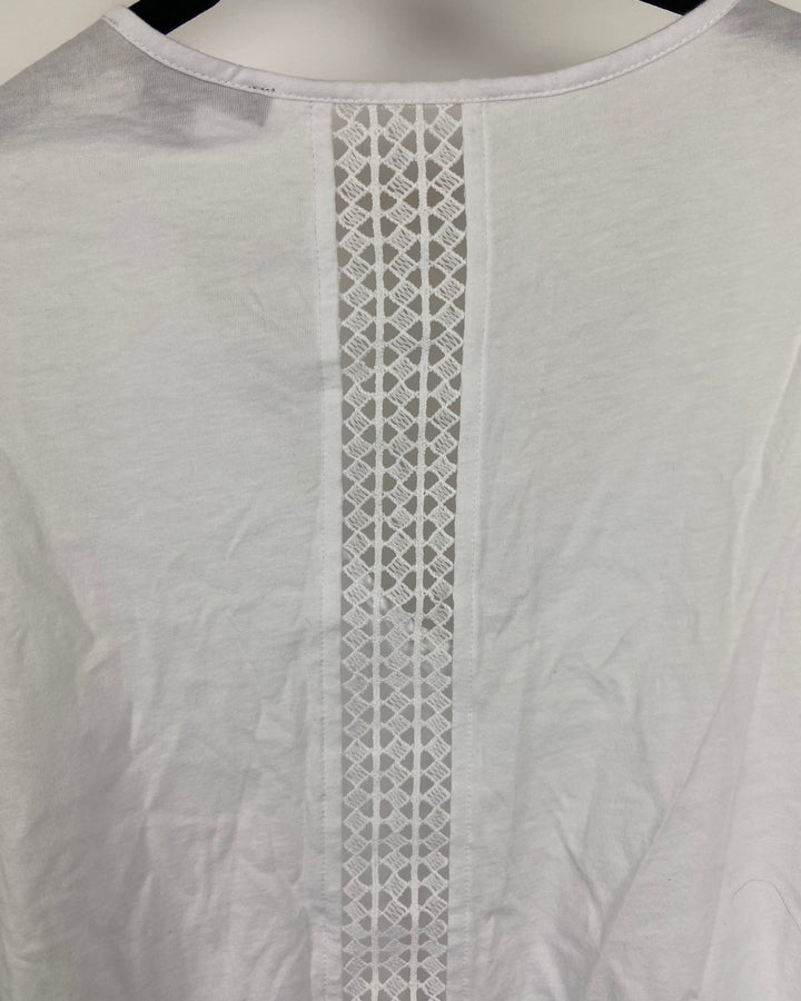 White Short Sleeve Top - Small