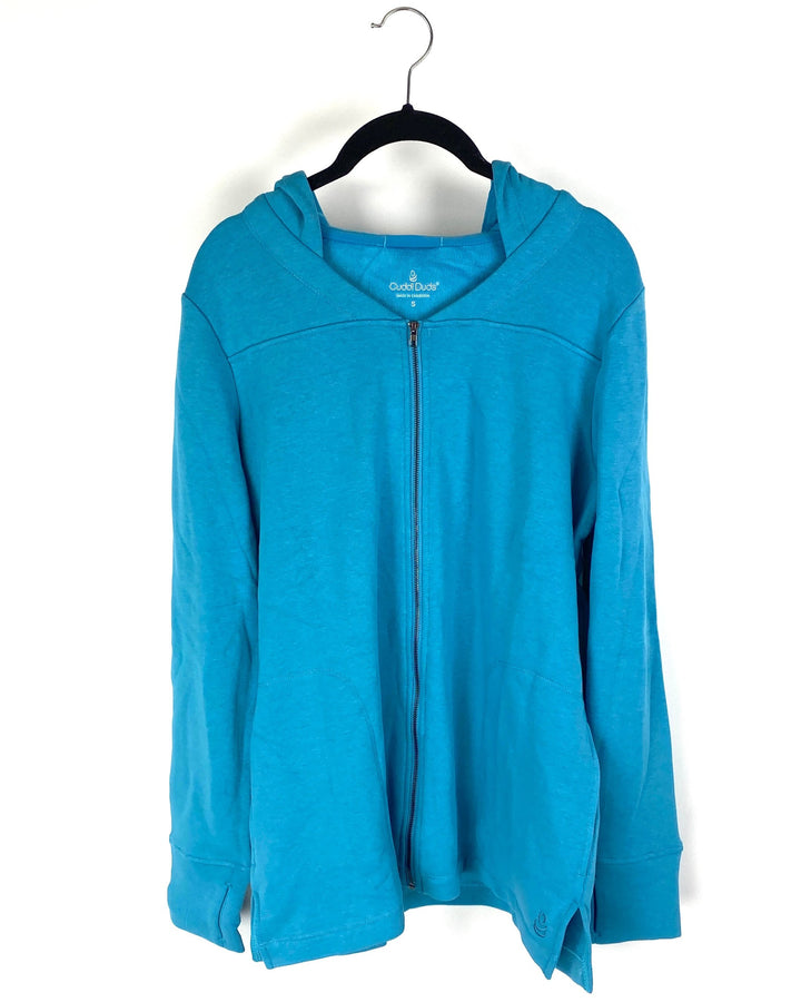 Turquoise Zip Up Jacket - Extra Small and Small