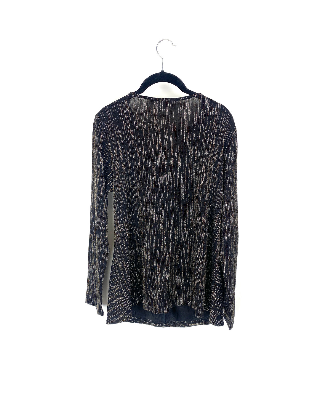 Black and Gold Metallic Top - Medium/Large