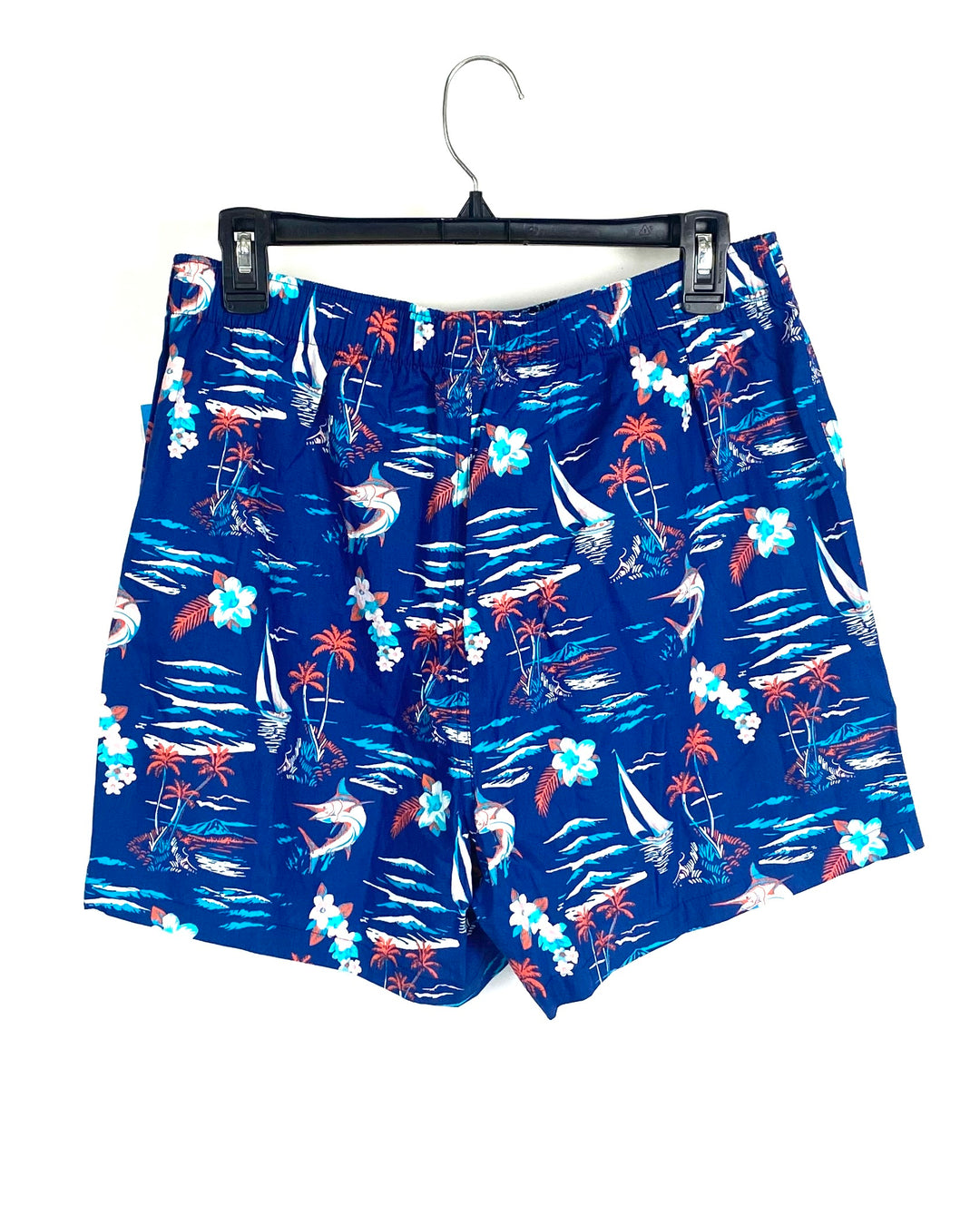 MENS  Blue Tropical Boxers - 2XB