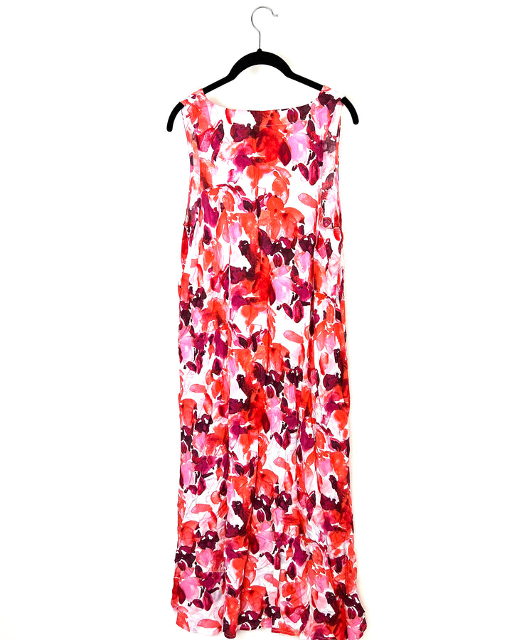 Sleeveless Floral Loungewear Dress - Small