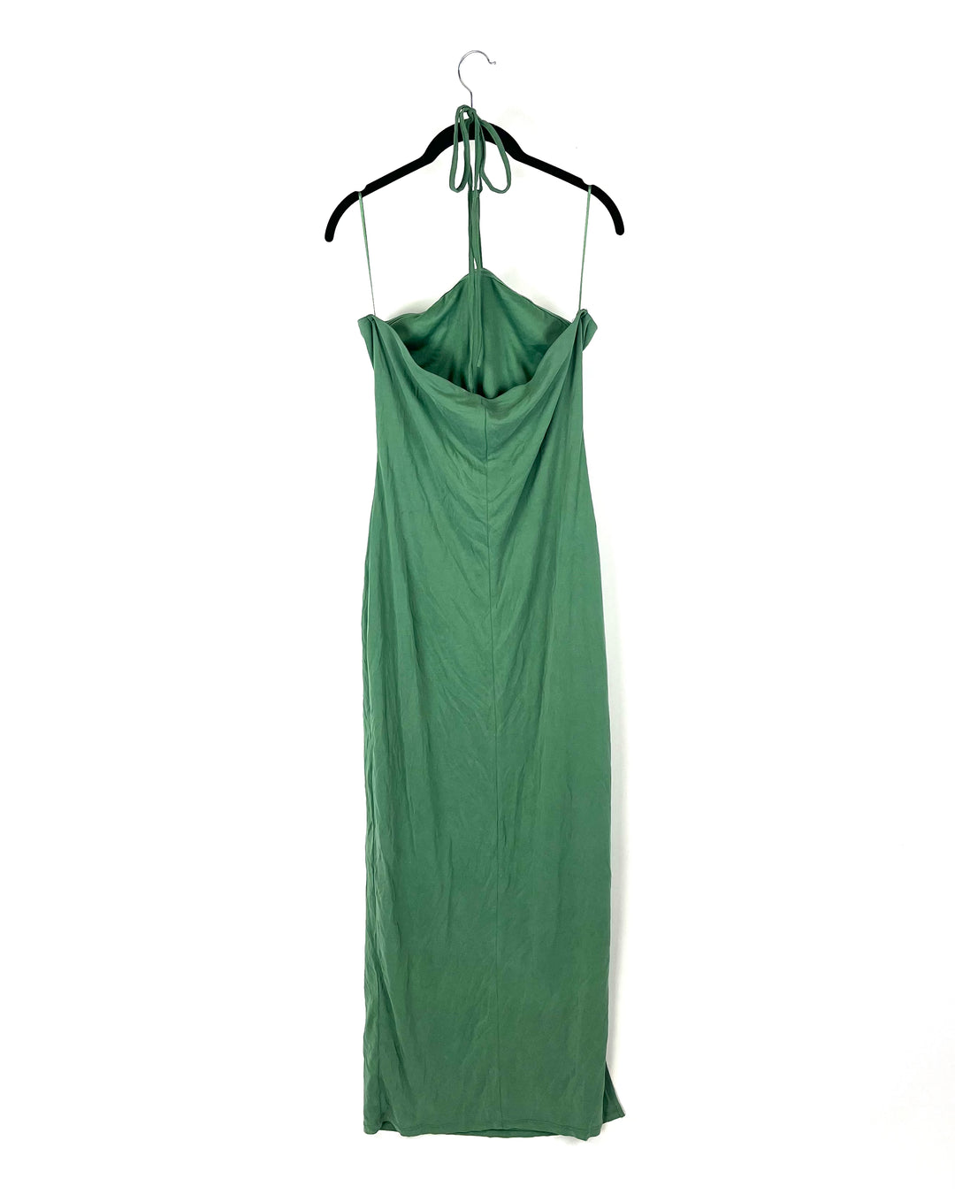 Green Maxi Halter Dress - 2X and 4X