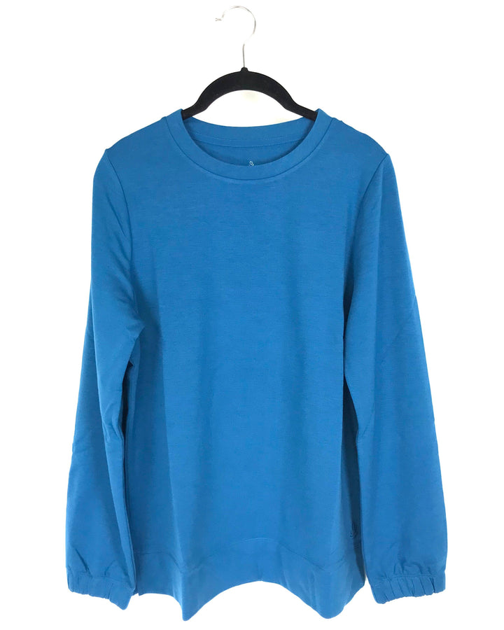 Blue Long Sleeve Top - Small