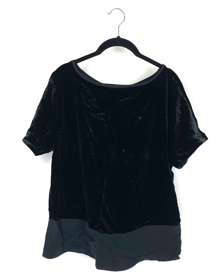 Black Velvet Top - Size 6