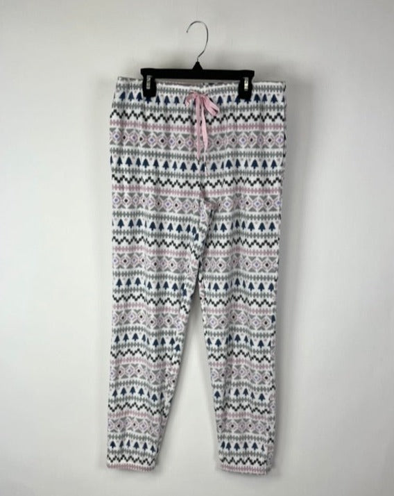 Aztec Print Pajama Pants - Small