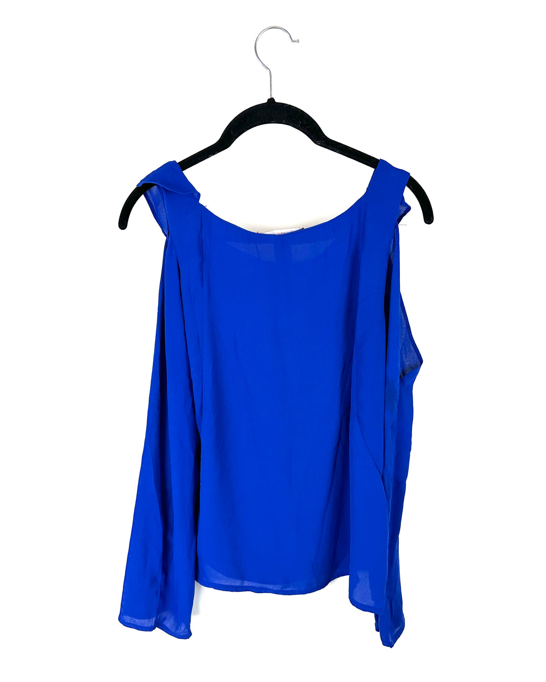 Ruffle Royal Blue Blouse - Extra Small