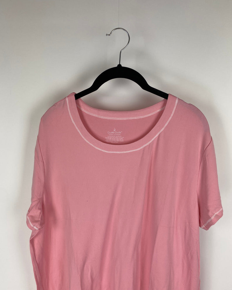 Pink Short Sleeve Top - 2X