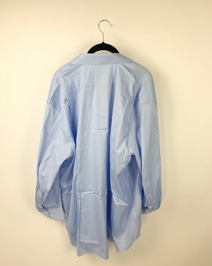 MENS Blue Long Sleeve Shirt - Size 20/38