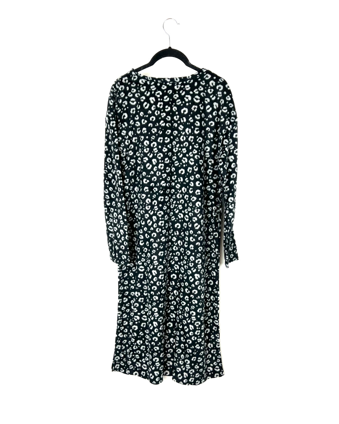 Black And Grey Cheetah Print Nightgown - Size 6/8