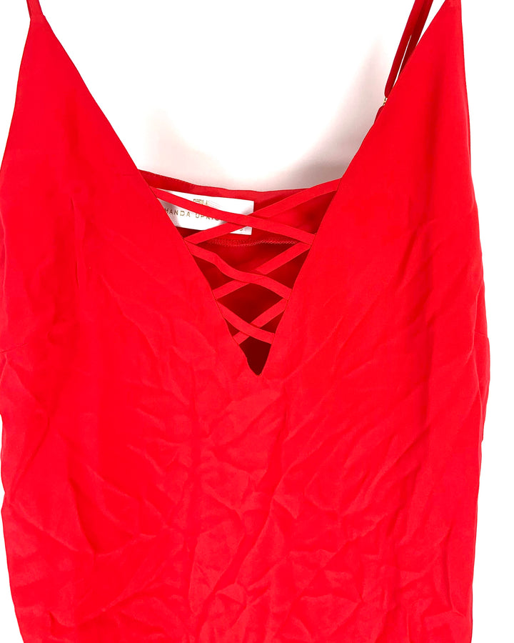 Red Criss Cross Dress - Small