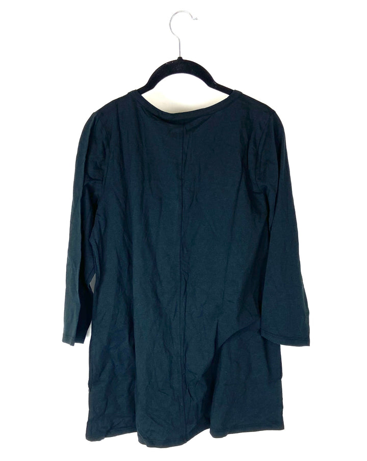 Black Long Sleeve Shirt- Size 6-8