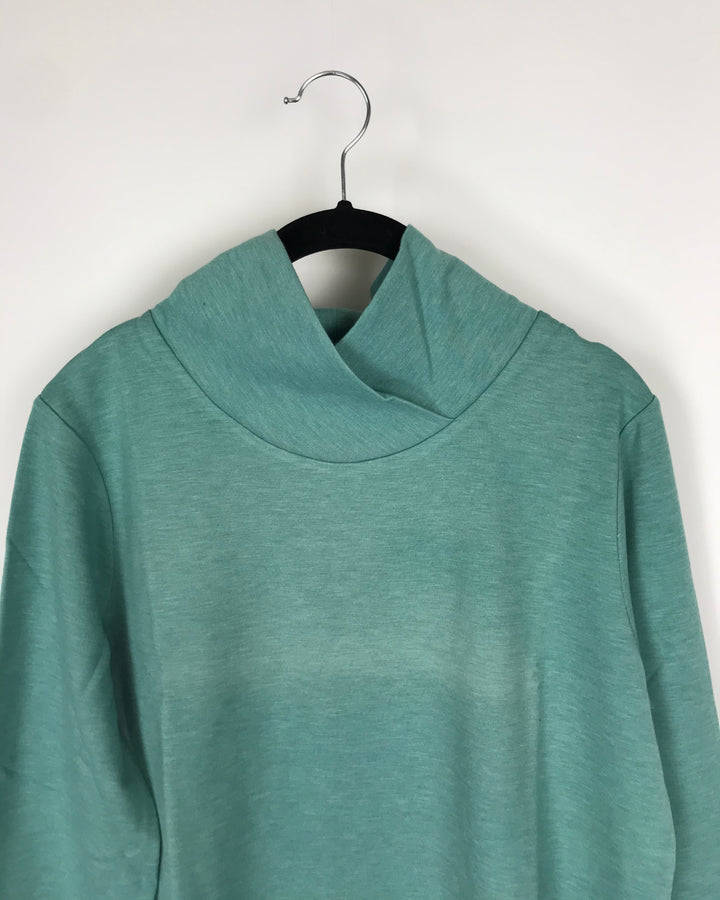 Mint Green Turtle Neck Sweater- Small