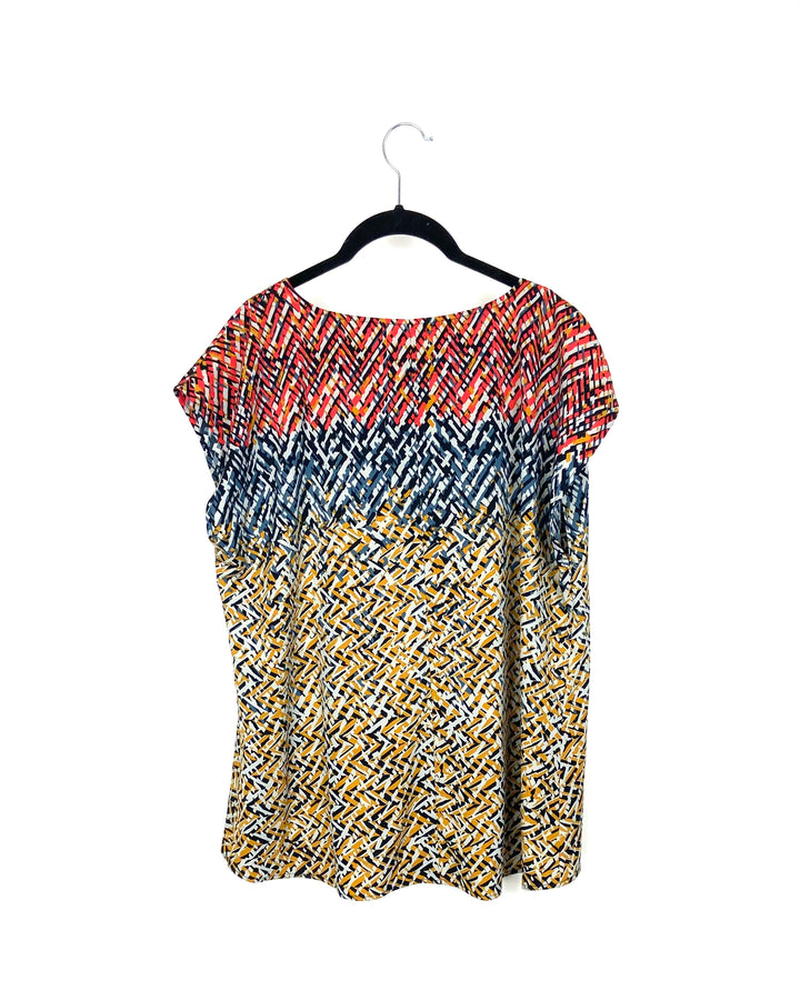 Abstract Printed Top - Large/Extra Large