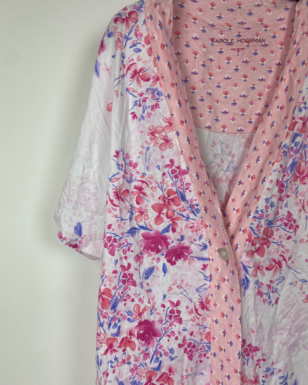 Pink Floral Robe - Small